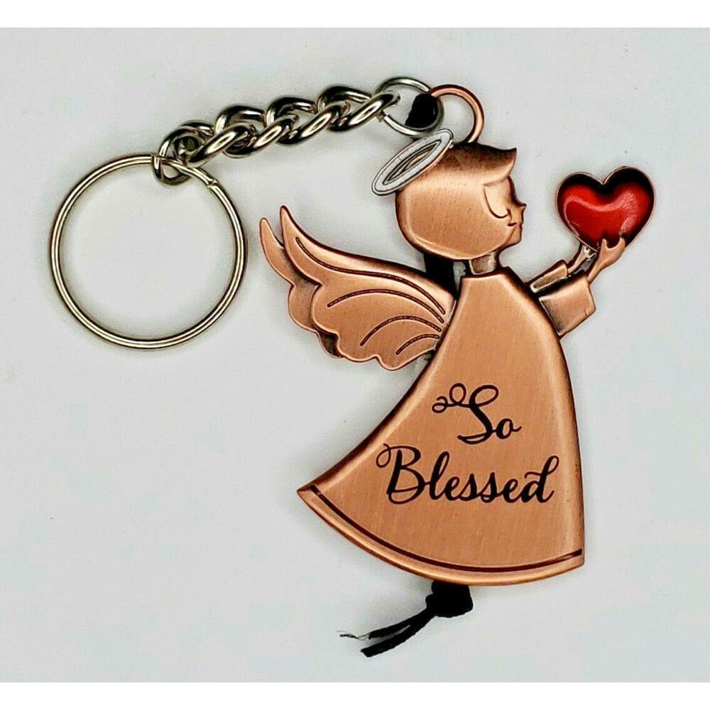 Hallmark's Angel Metal Key Chain / Ornament "So Blessed" U80